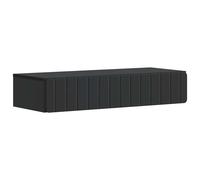vidaXL Tavolino da Parete Laterale Nero 87,5 x 34,5 x 17 cm