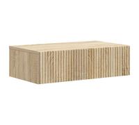 vidaXL Tavolo Laterale Montato a Parete Rovere Sonoma 59 x 34,5 x 17 cm, Decorazione Moderna per Soggiorno, Tavolo Laterale Rettangolare, Soluzioni di Stoccaggio per Mobili Compatti