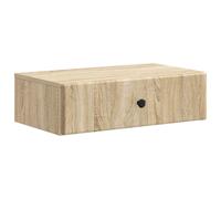 vidaXL Tavolo Laterale Montato a Parete Rovere Sonoma 59 x 34,5 x 17 cm, Mobile da soggiorno, Moderno, Rettangolare, con Spazio Amico, Pratico ed Elegante come Tavolino Ausiliare