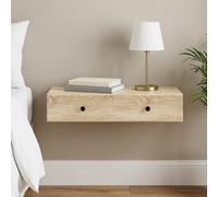 vidaXL Tavolino da Parete Laterale Rovere Sonoma 87,5 x 34,5 x 17 cm