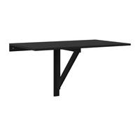 vidaXL Tavolino da Parete Pieghevole Nero 110x38x75 cm in Multistrato