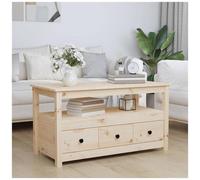 vidaXL Tavolino da Salotto 102x49x55 cm in Legno Massello di Pino