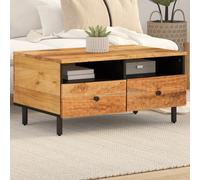 vidaXL Tavolino da Salotto 80x54x40 cm in Legno Massello di Acacia