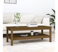 VIDAXL - Tavolino Da Salotto Miele 110x50x40 Cm Legno Massello Di Pino