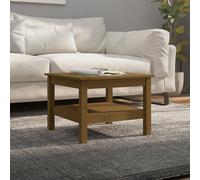 VIDAXL - Tavolino Da Salotto Miele 55x55x40 Cm Legno Massello Di Pino