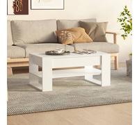 vidaXL Tavolino da Salotto Bianco 102x55x45 cm in Legno Multistrato