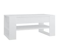 vidaXL Tavolino da Salotto Bianco 102x55x45 cm in Legno Multistrato