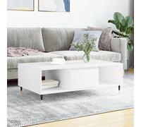 vidaXL Tavolino da Salotto Bianco 104x60x35 cm in Legno Multistrato