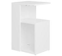vidaXL Tavolino da Salotto Bianco 36x30x56 cm in Legno Multistrato