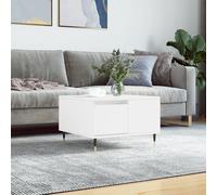 vidaXL Tavolino da Salotto Bianco 55x55x36,5 cm in Legno Multistrato