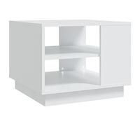 vidaXL Tavolino da salotto bianco 55x55x43 cm in truciolato