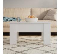 vidaXL Tavolino da Salotto Bianco 79x49x41 cm in Legno Multistrato
