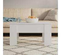 vidaXL Tavolino da Salotto Bianco 79x49x41 cm in Legno Multistrato