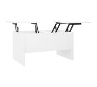 VIDAXL - Tavolino Da Salotto Bianco 80x50x42,5 Cm In Legno Multistrato