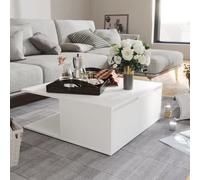 VIDAXL - Tavolino da Salotto Bianco 80x80x31 cm in Legno Multistrato