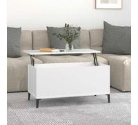 vidaXL Tavolino da Salotto Bianco 90x44,5x45 cm in Legno Multistrato