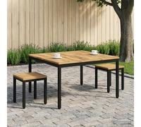 vidaXL Tavolino da salotto Bianco e Nero 100 x 100,5 x 45 cm