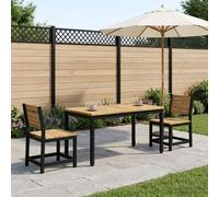 vidaXL Tavolino da salotto Bianco e Nero 50 x 100,5 x 45 cm