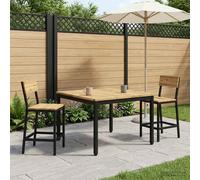 vidaXL Tavolino da salotto Bianco e Nero 80 x 80,5 x 45 cm