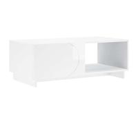 vidaXL Tavolino da salotto Bianco Lucido 95 x 50,5 x 35 cm