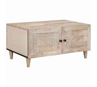 vidaXL Tavolino da salotto con archiviazione Beige 80 x 50 x 40 cm