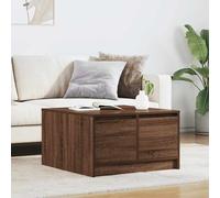 vidaXL Tavolino da Salotto con Cassetti Rovere Marrone 70,5x70x40 cm
