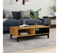 VidaXL Tavolino da Salotto FLAM 100x50x32,5 cm Legno Massello di Pino