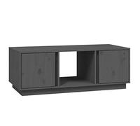 vidaXL Tavolino da Salotto Grigio 110x50x40 cm Legno Massello di Pino