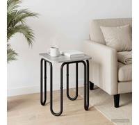 vidaXL Tavolino da salotto Grigio Cemento 40 x 40 x 45 cm, Tavolino rettangolare moderno per soggiorno, cucina, sala da pranzo, interno ed esterno, arredo accattivante