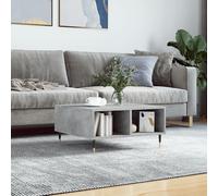 vidaXL Tavolino da Salotto Grigio Cemento 60x60x30cm Legno Multistrato