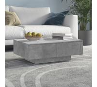 vidaXL Tavolino da Salotto Grigio 90x60x31 cm in Truciolato