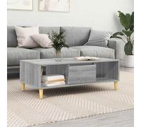 vidaXL Tavolino da salotto Grigio Sonoma 102 x 55 x 35 cm