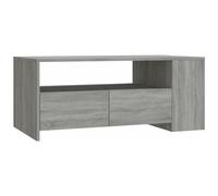vidaXL Tavolino da Salotto Grigio Sonoma 102x55x42cm Legno Multistrato