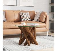 vidaXL Tavolino da Salotto in Legname Massello di Teak 60 cm