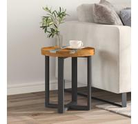 vidaXL Tavolino da salotto Marrone 40 x 40 x 45 cm, Tavolino rotondo, elegante e moderno, pezzo funzionale, arredamento compatto in teak