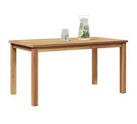 vidaXL Tavolo da caffè per Esterni 90 x 50 x 45,5 cm in Legno di Teak massello, Resistente alle intemperie, dal Design Moderno con Gambe a Post, Superficie Testurizzata. Perfetto per Giardini, patii