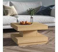 vidaXL Tavolino da Salotto Marrone Chiaro 60x60x35 cm in MDF