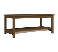 VIDAXL - Tavolino da Salotto Miele 110x55x45 cm Legno Massello di Pino