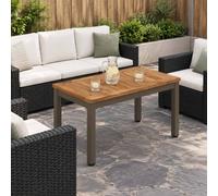 vidaXL Tavolino da salotto Naturale e Caffè 60,5 x 30 x 36 cm