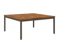 vidaXL Tavolino da salotto Naturale e Caffè 100 x 100,5 x 45 cm