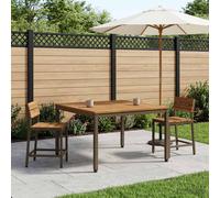 vidaXL Tavolino da salotto Naturale e Caffè 100 x 100,5 x 45 cm