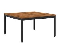 vidaXL Tavolino da salotto Naturale e Nero 80 x 80,5 x 45 cm