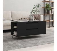 vidaXL Tavolino da Salotto Nero 102x44,5x50 cm in Legno Multistrato