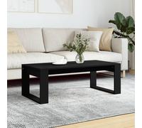 vidaXL Tavolino da Salotto Nero 102x50x35 cm in Legno Multistrato