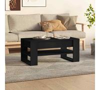 vidaXL Tavolino da Salotto Nero 102x55x45 cm in Legno Multistrato