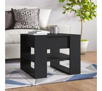 vidaXL Tavolino da Salotto Nero 55,5x55x45 cm in Legno Multistrato