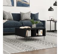 vidaXL Tavolino da Salotto Nero 60x60x30 cm in Legno Multistrato