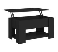 vidaXL Tavolino da Salotto Nero 79x49x41 cm in Legno Multistrato