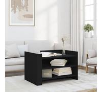 vidaXL Tavolino da Salotto Nero 80x50x50 cm in Legno Multistrato
