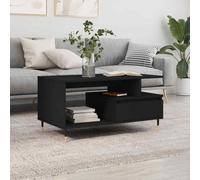 vidaXL Tavolino da Salotto Nero 90x49x45 cm in Legno Multistrato